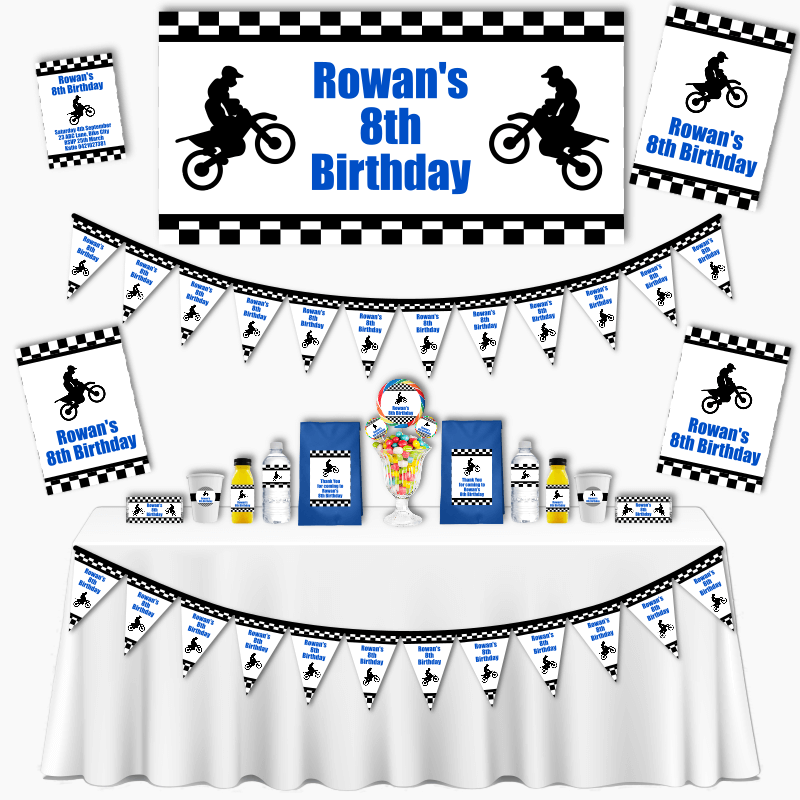 Personalised Motorbike Grand Party Pack