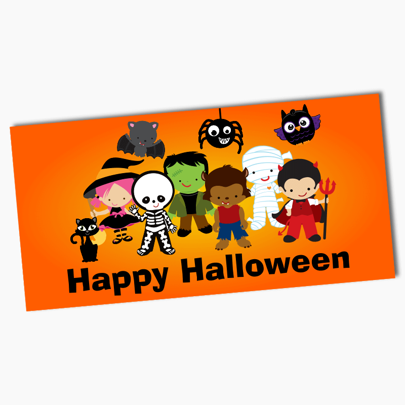 Little Halloween Monsters Party Banners
