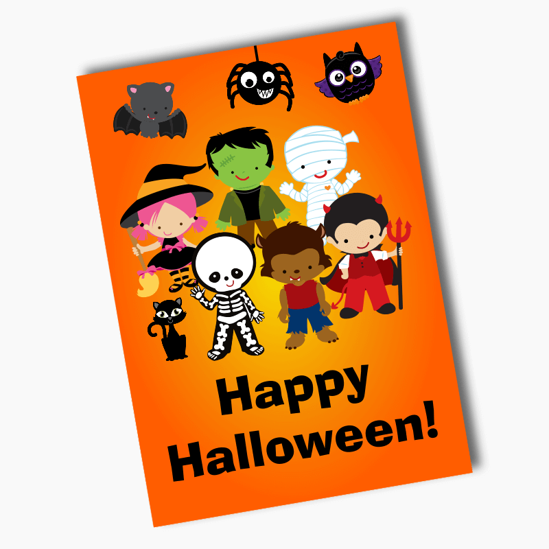 Personalised Little Halloween Monsters Party Poster
