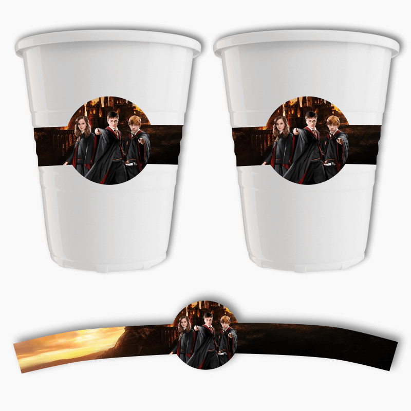 Harry Potter Birthday Party Cup Stickers