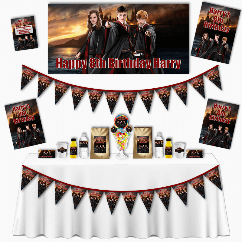 Personalised Harry Potter Grand Birthday Party Pack