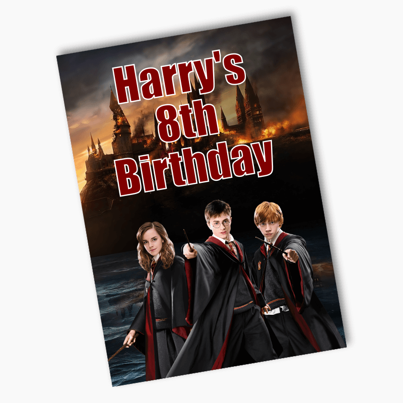 Personalised Harry Potter Birthday Party Posters