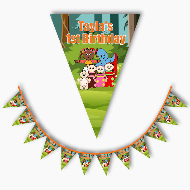 Personalised In the Night Garden Birthday Party Flag Bunting
