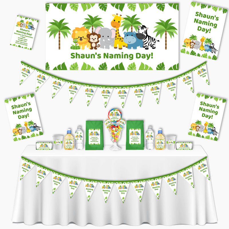 Personalised Jungle Animals Grand Naming Day Pack