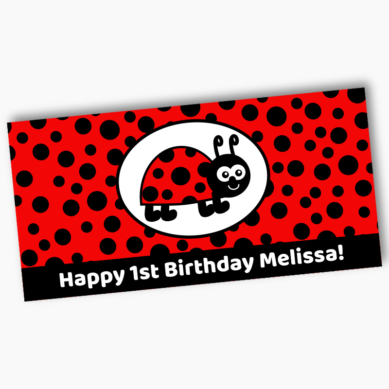 Personalised Lady Bug Party Banners