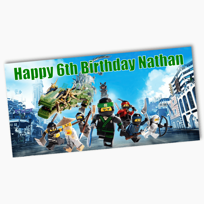 Personalised Lego Ninjago Birthday Party Banners