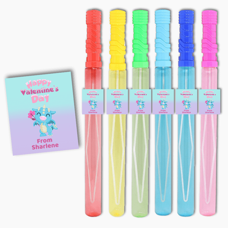 Little Dragon Valentines Day Gift Rectangle Stickers