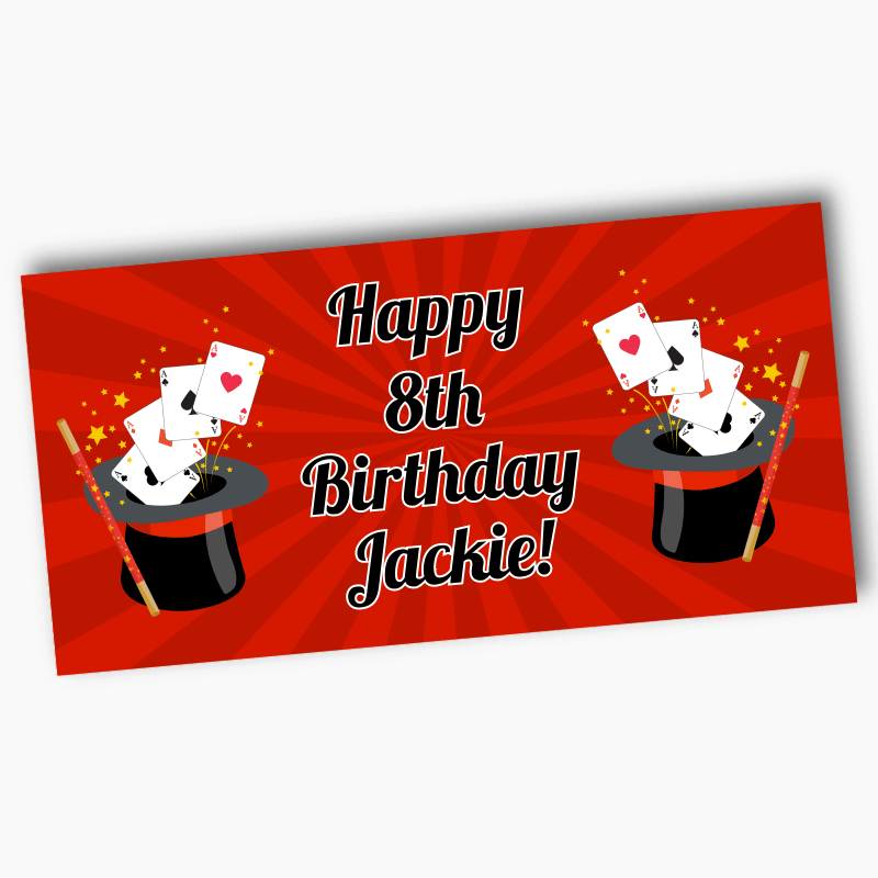 Personalised Magic Birthday Party Banners