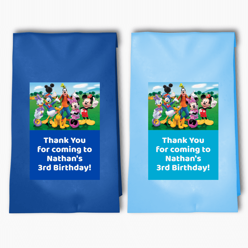 Mickey Mouse clubhouse birthday party gift bags | Mickey mouse clubhouse  birthday, Mickey mouse clubhouse birthday party, Mickey mouse themed  birthday party