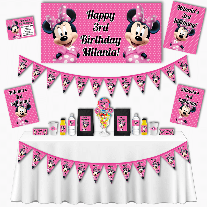 Minnie mouse baby shower decorations| gender reveal door sign | Baby minnie  banner|Minnie mouse theme| baby shower mommy to be|Minnie mouse party  supplies| – BOSTON CREATIVE COMPANY