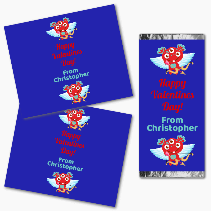 Monsters Valentines Day Gift Mini Chocolate Labels