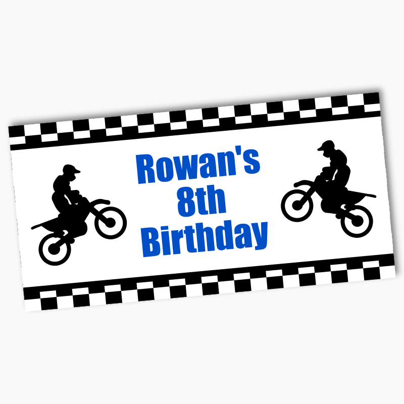 Personalised Motorbike Party Banners