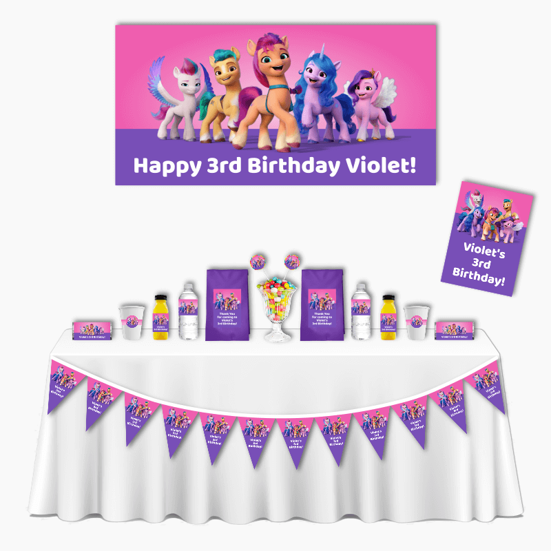 Personalised My Little Pony &#39;Next Generation&#39; Deluxe Party Pack