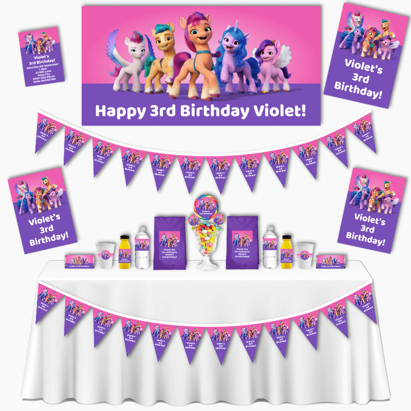Personalised My Little Pony &#39;Next Generation&#39; Grand Party Pack
