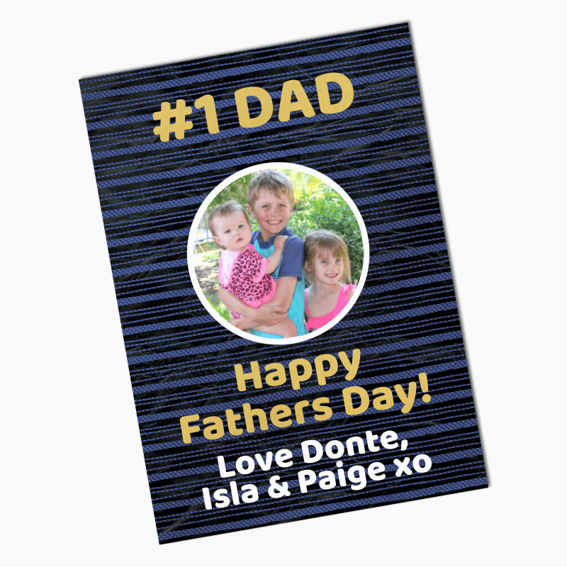 Personalised Number 1 Dad Fathers Day Gift Posters