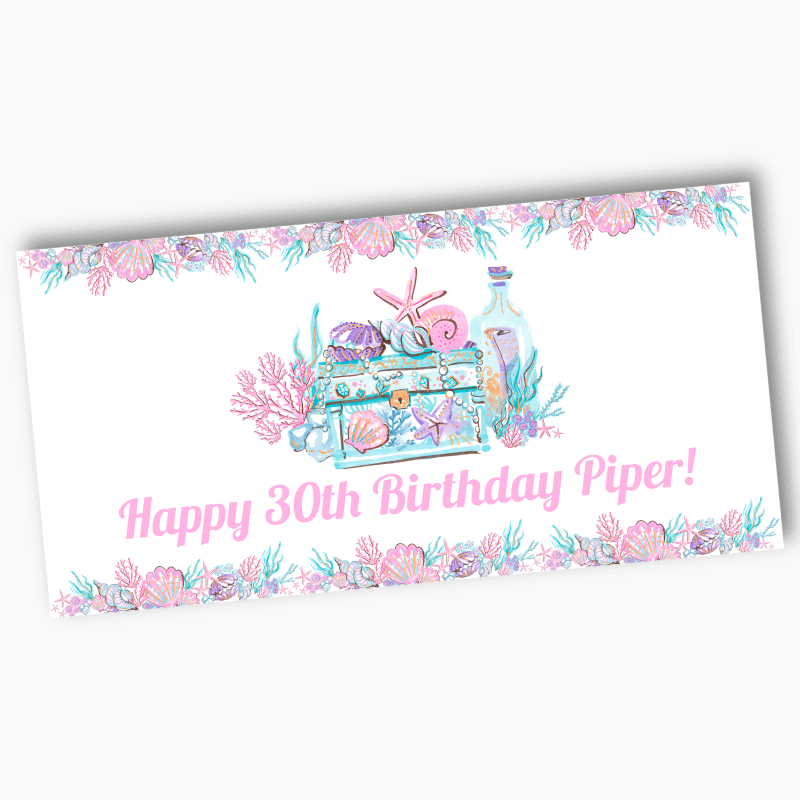 Personalised Ocean Treasure Party Banners