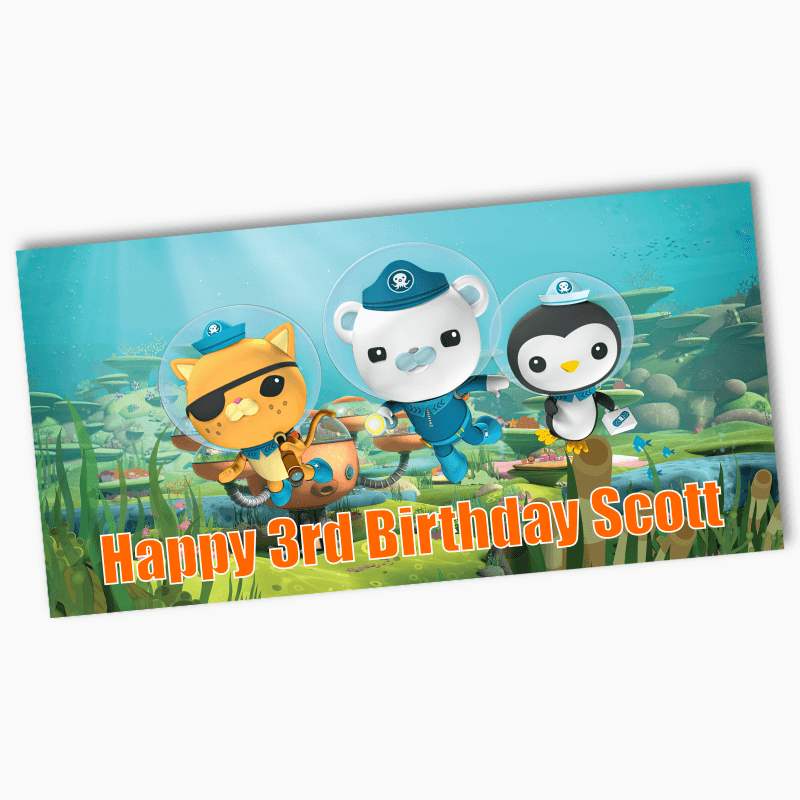 Personalised Octonauts Birthday Party Banners