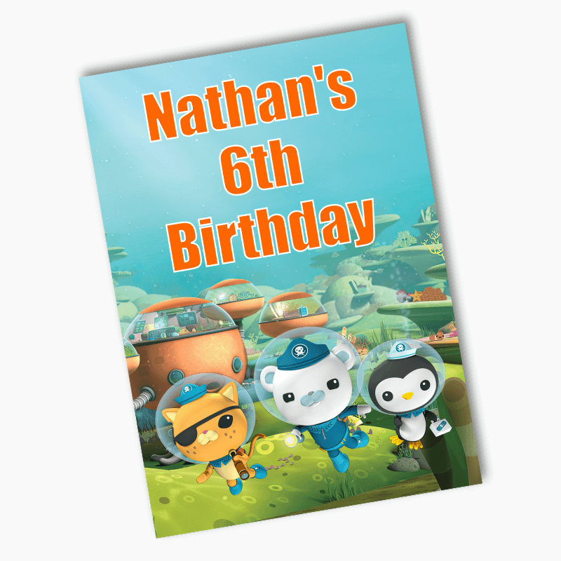 Personalised Octonauts Birthday Party Posters