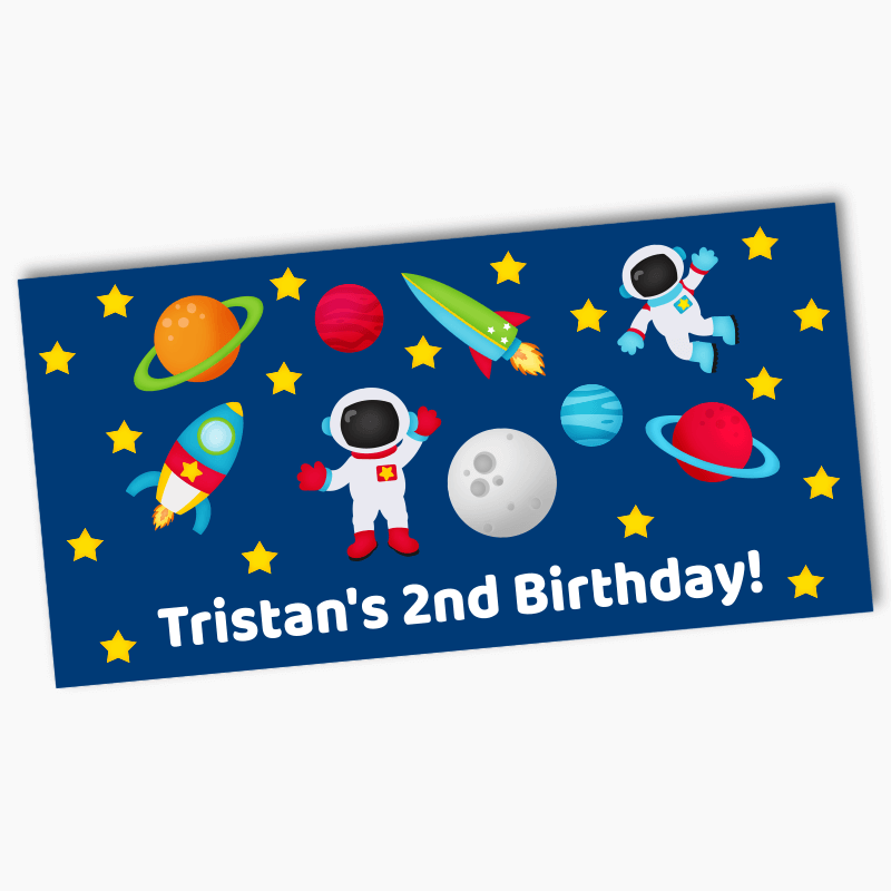 Personalised Outer Space Birthday Party Banners