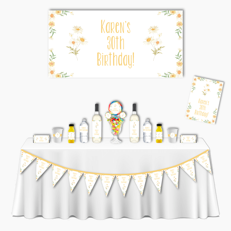 Personalised Daisy Deluxe Birthday Party Pack