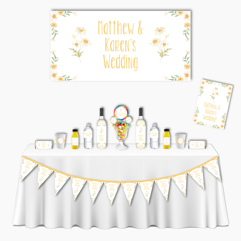 Personalised Daisy Deluxe Wedding Pack