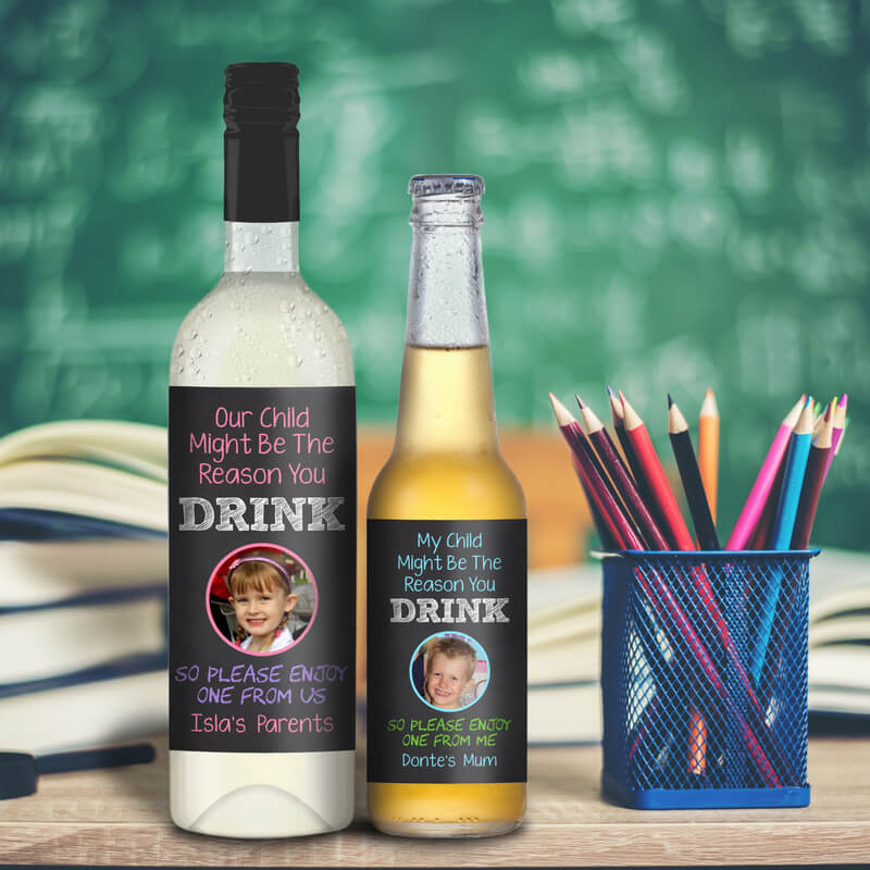 Reason You Drink Teacher Wine &amp; Beer Labels