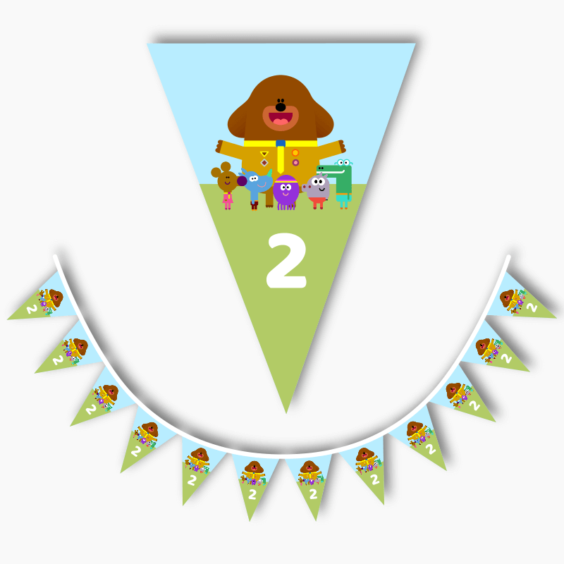 Personalised Hey Duggee Birthday Party Flag Bunting