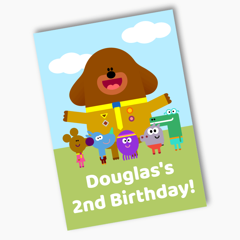 Personalised Hey Duggee Birthday Party Posters