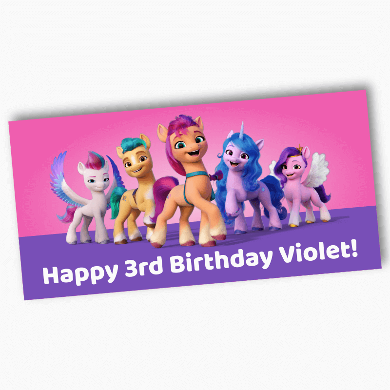 Personalised My Little Pony Next Generation Birthday Party Banner