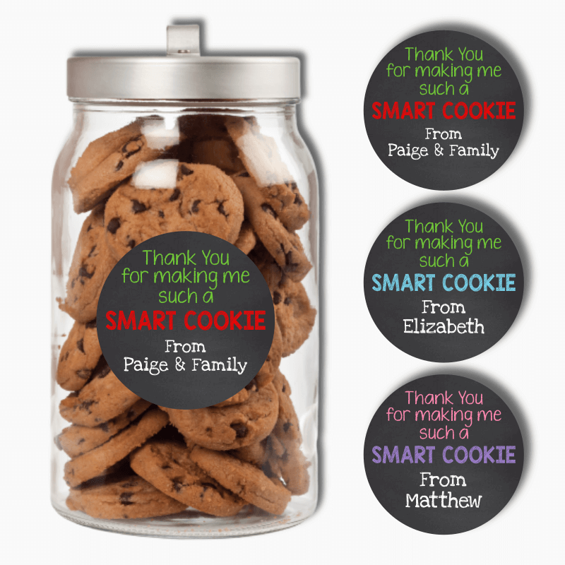 Smart Cookie Teachers Gift Round Stickers