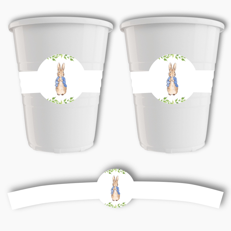 Peter Rabbit Birthday Party Cup Stickers
