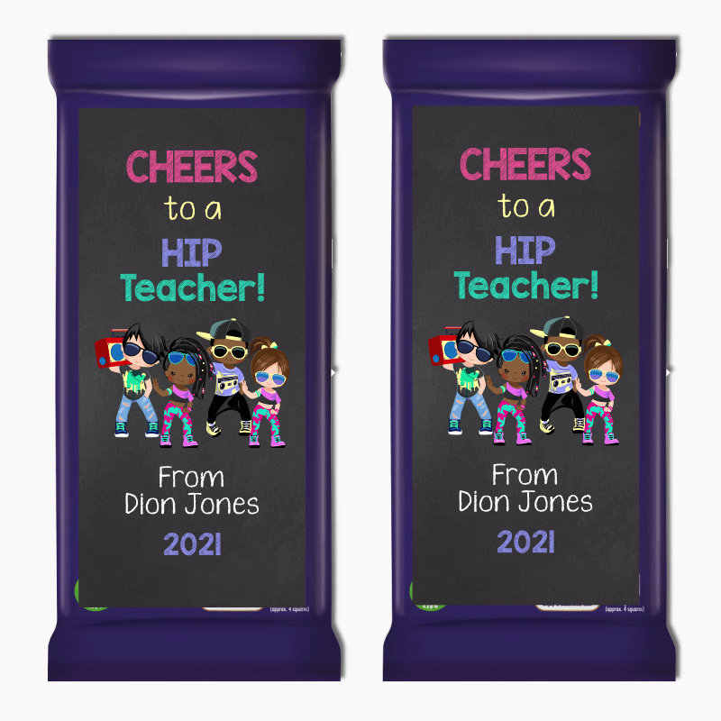 Rap Hip Hop Dance Teacher Gift Cadbury Chocolate Labels