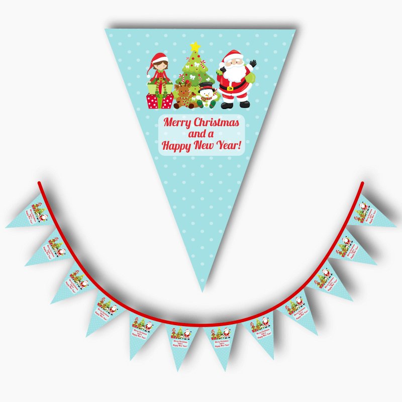 Santa & Friends Christmas Party Flag Bunting