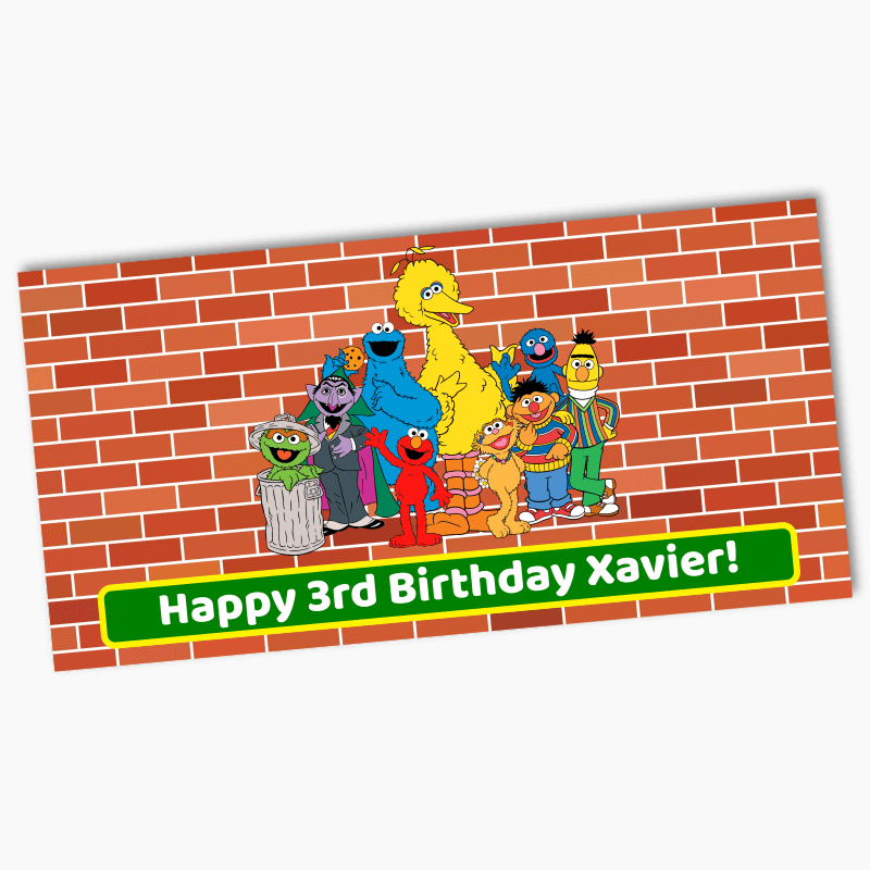 Personalised Sesame Street Birthday Party Banners