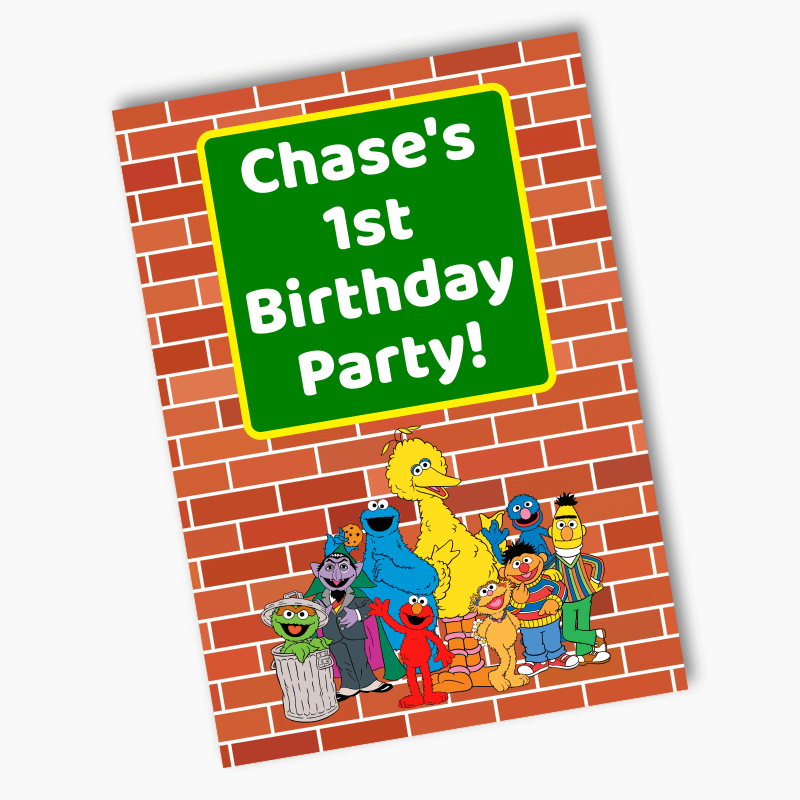 Personalised Sesame Street Birthday Party Posters