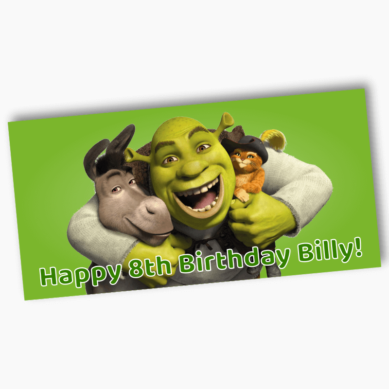 Personalised Shrek Birthday Party Banners