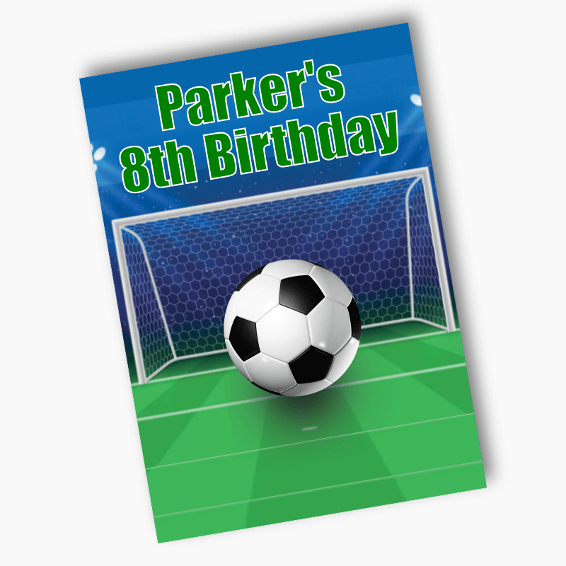 Personalised Soccer Birthday Party Posters