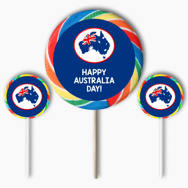 Southern Cross Australia Day Party Round Stickers