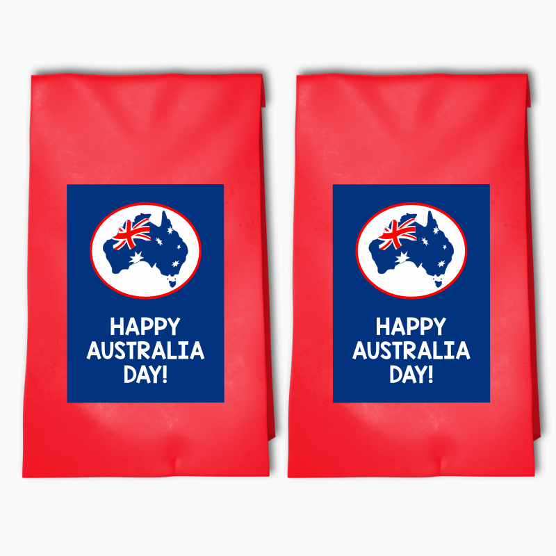 Southern Cross Australia Day Party Bags &amp; Labels
