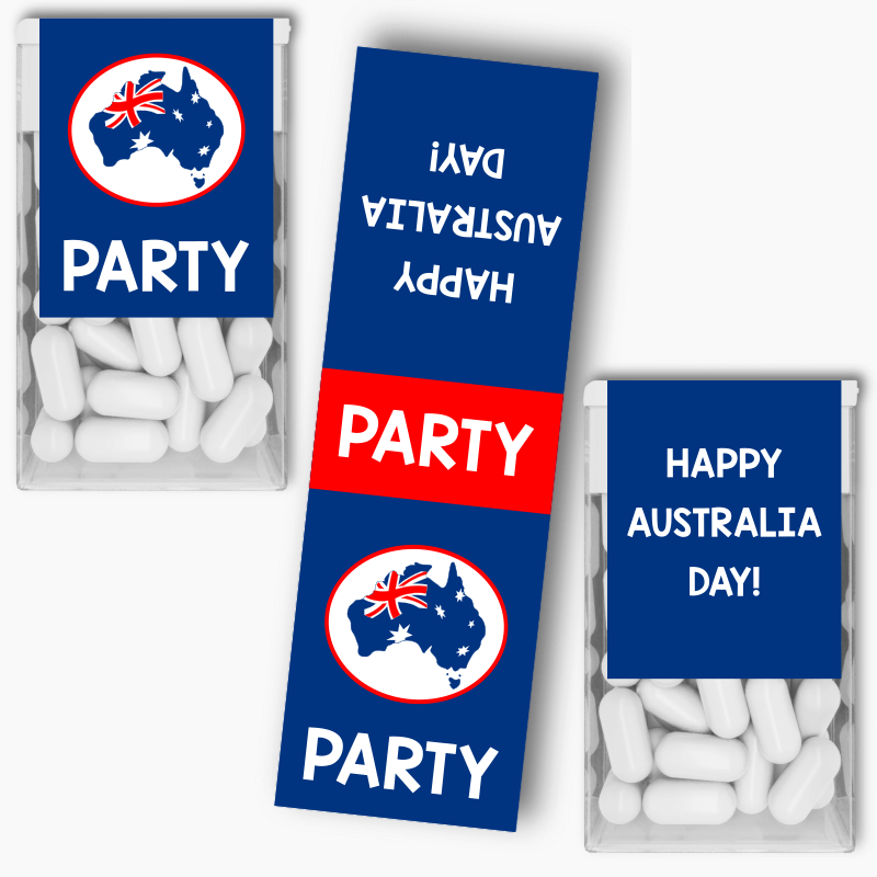 Southern Cross Australia Day Party Tic Tac Labels