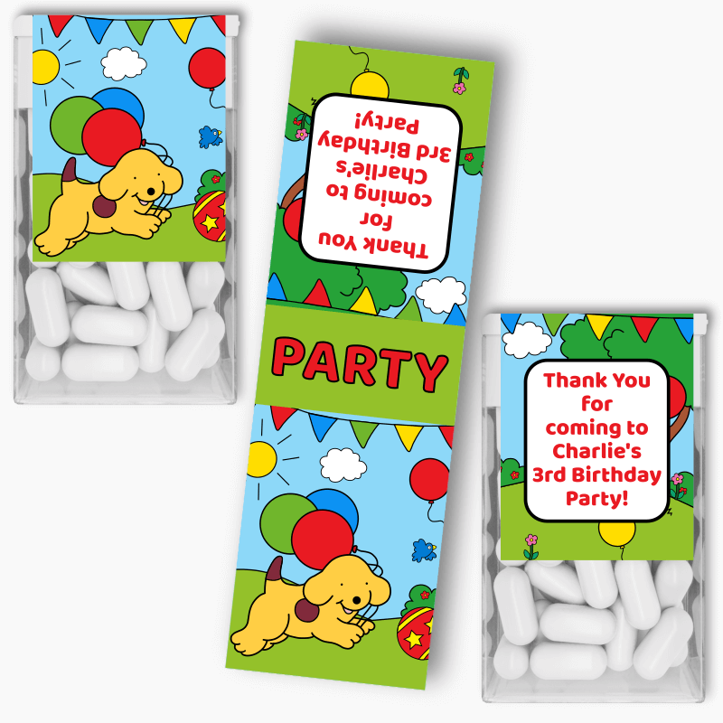 Personalised Spot the Dog Birthday Party Tic Tac Labels