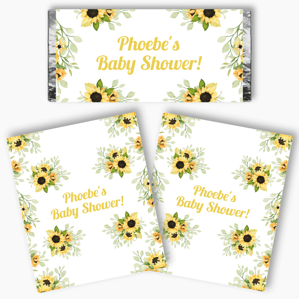 Add a Personal Touch to Your Party with Sunflower Chocolate Labels ...