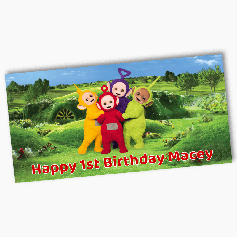 Personalised Teletubbies Birthday Party Banners