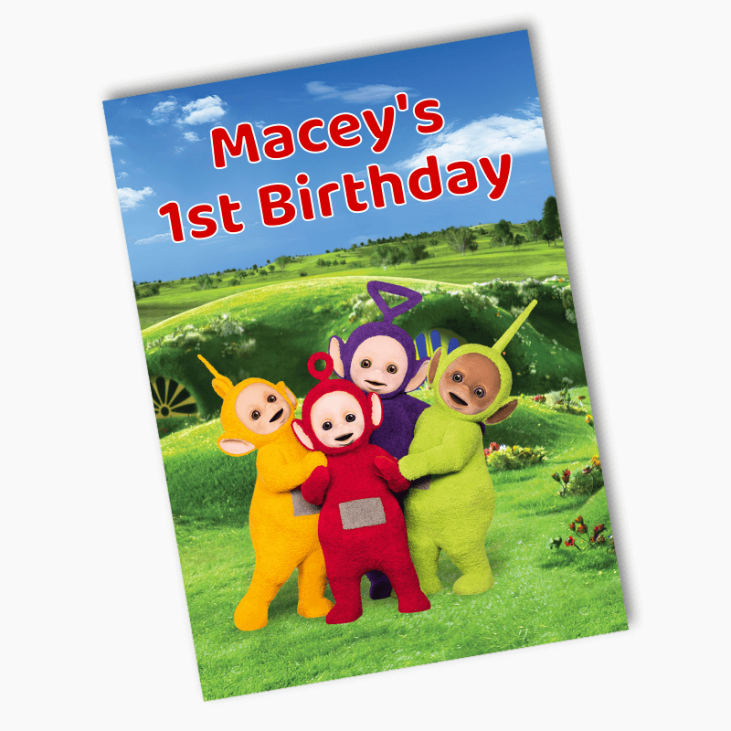 Personalised Teletubbies Birthday Party Posters