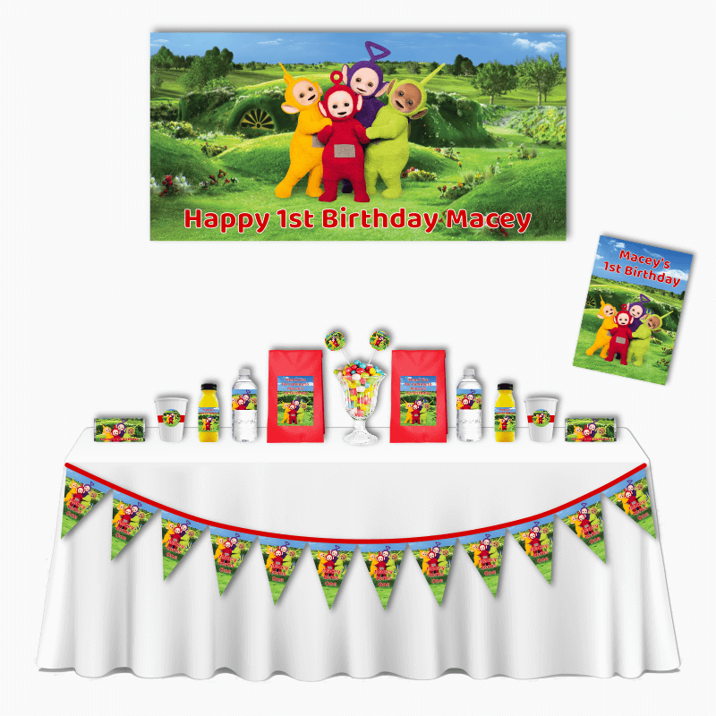 Personalised Teletubbies Deluxe Birthday Party Pack