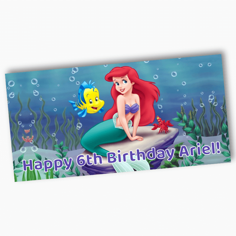 Personalised The Little Mermaid Birthday Party Banners