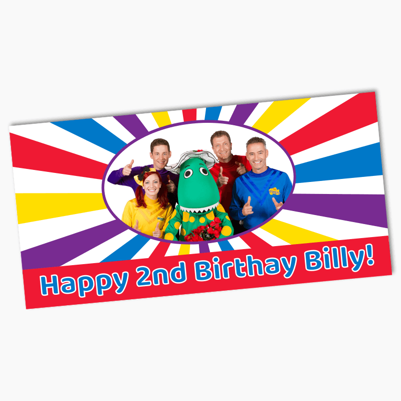 Personalised The Wiggles Birthday Party Banners - New