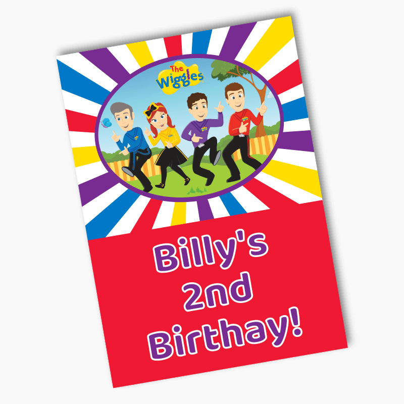 Personalised The Wiggles Birthday Party Posters - Cartoon