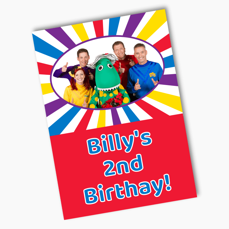 Personalised The Wiggles Birthday Party Posters - New