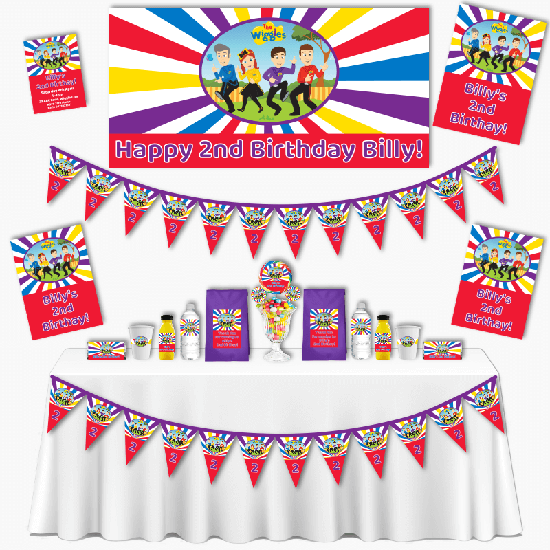 Personalised The Wiggles Grand Birthday Party Pack - Cartoon